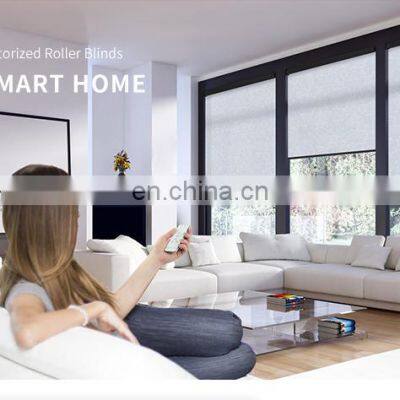 Anti-UV 38mm Wifi Zigbee Smart Motorized Tenda A Rullo Automated Shades Blind Remote Control Roller Rolls Window Blinds