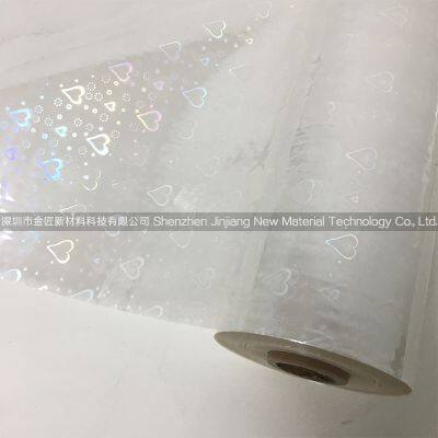 Bopp Heart Pattern Laser Film Holographic Film for Packaging photo-4
