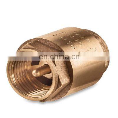 vertical spring type check valve for air 3/4 inch Non-Return In-Line Valve Swing One-way Check Valves