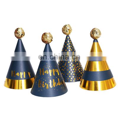 Hot Sale Birthday Hats Kids and Adult Happy Birthday Paper Hat for Party Decoration Birthday Party Supplies Party Paper Hat