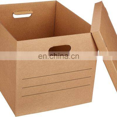 Custom Smooth Move Classic Moving Boxes Hard Heavy Delivery Boxes Corrugated Carton Shipping Box with Carry Handle