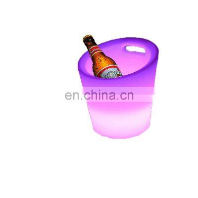 Plastic waterproof color changing led ice bucket Champagne Wine Drinks Beer Bucket Portable Party Use Led Rechargeable Cooler