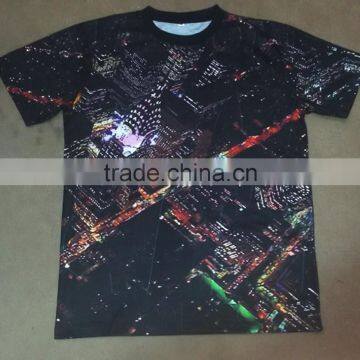 wholesale quality custom all over digital dye sublimation t-shirt printing