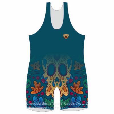 Custom Sublimation Wrestling Singlet