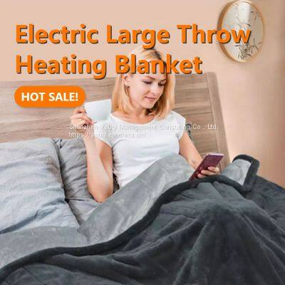 Hot Sale Grey Electric Blanket/ Europe Grey Electeic Blanket/ Ultra Soft Electric Blanket/