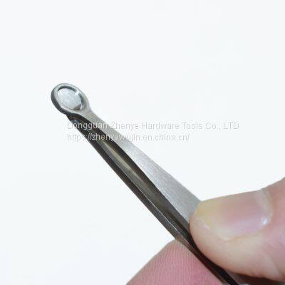 Annular Nose Pore Trimming Artifact Manual Stainless Steel Round Nose Hair Scissors Nose Hair Clip Forceps Men photo-4