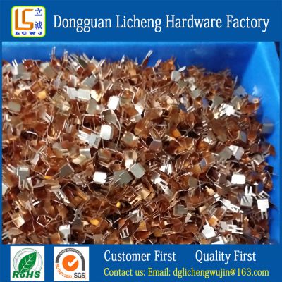 Phosphate copper spring sheets, brass connecting sheets, circuit board welded conductive sheets, metal stamping parts, can be customized and produced according to customer drawings.