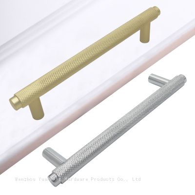 Factory Selling Cabinet Door Knurled Handles Furniture Kitchen Drawer Brass Pull Handle