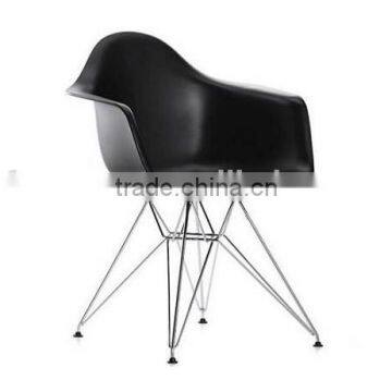 Plastic pp Material Steel Leg Living Room Furniture DAR Armchair photo-3