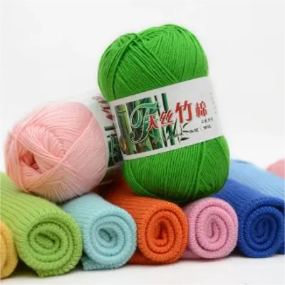 Dimuni 6ply bamboo hand knitting yarns blend knitting sock white crochet bamboo sockc
