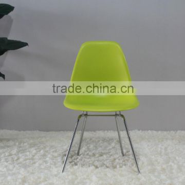 replica wholesale beech chrome metal frame plastic PP Charles side chair