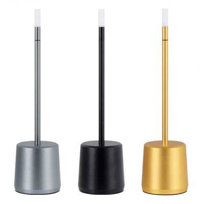 Modern Gold Metal Cordless LED Table Lamp Home Restaurant Luxury Bar Design Touch Control Rechargeable Shade DC Battery Power