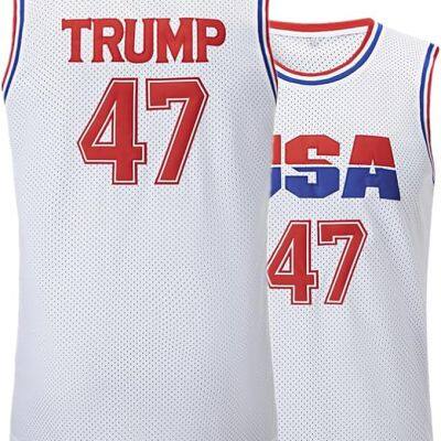 47 USA Jersey Trump Mens Basketball Stitched Jersey S-3XL