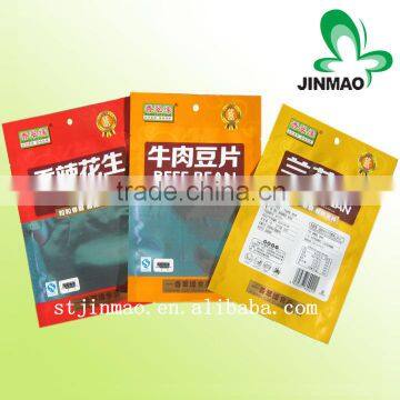 Laminated plastic flexible fancy food packaging