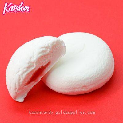 Cheap price jam center filled cotton candy marshmallow