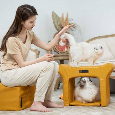 Shared bench for humans and pets