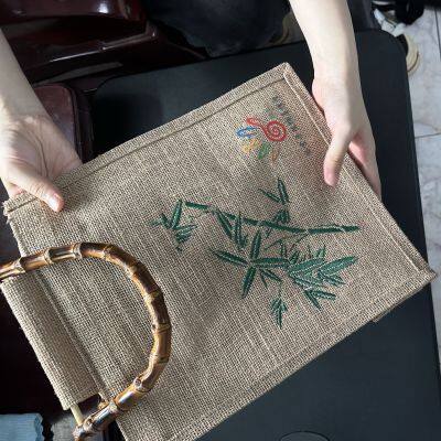 Exhibition Using or Shopping Using Light Weight Wool Felt/Canvas/Linen OEM Stylish Tote Bag photo-4
