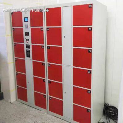 Heavy Duty Steel Smart Electronic Locker With Touch Screen for Commercial Venue Storage-Large Scale Manufacturer photo-3