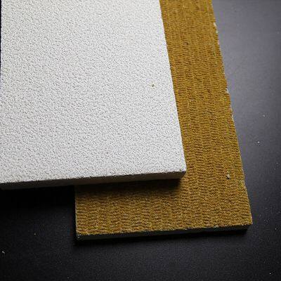 Láminas de techo de fibra mineral acústica de 600X600 con reflexión de luz para restaurantes photo-5