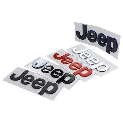 3D Matte Black JEEP Letter ABS Emblem Plastic Car Badge Sticker Decals Chrome Auto Logo