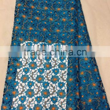 YL004-1 teal african wedding material african fabric wholesale