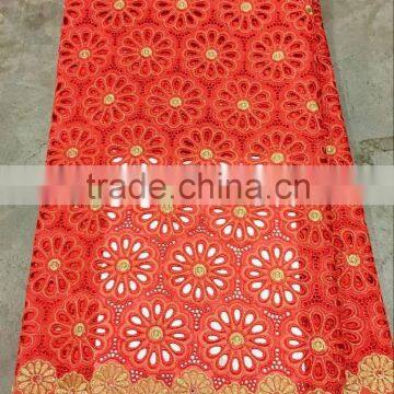 2016 latest design african lace fabric swiss voile NL007-6