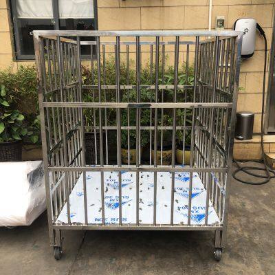 Industrial Metal Container Trolley With 360° Swivel Casters