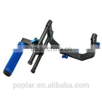 Poplar High Quality Dslr Rig Kit Support Mount Rig+Hand Grip+Follow Focus+Matte Box+C Shape Support +Top Handle For DV photo-6