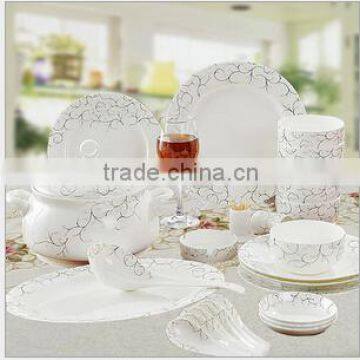 56 pcs divided dinner plates for home