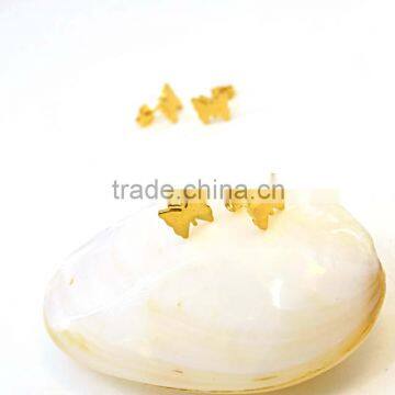 Ladies Earrings Designs Pictures Little Butterfly Gold Jewelry Earrings Stud photo-4