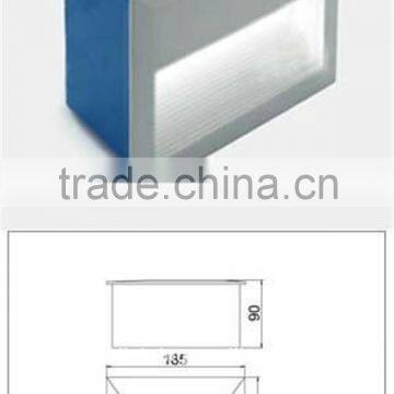 OUTDOOR 12V LED RECESSED ALUMINUM WALL LIGHT SQUARE