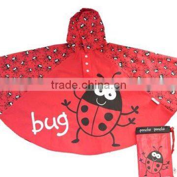 Cartoon Custom Printed Kids Raincoat Ponchos photo-2