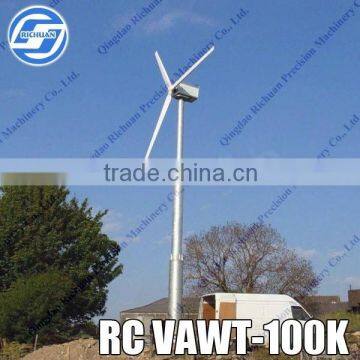 100kw horizontal Axis Wind Turbine Generator (on-grid)