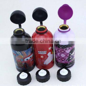 Promotional Logo Printed Cheap Custom 500ml Aluminum Water Bottles