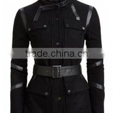 Ladies Zipper Collar Cycle Leather Jackets