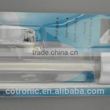 Mini Portable Bottle Cap Air Humidifier With USB Cable for Office Home, White photo-5