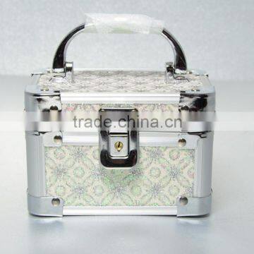 AN117 ANPHY Mini Jewelry Case Aluminum Suitcase Jewelry Box Children Gift Box Mirror Metal Box Handle Lock 13*9*9cm 400g 2 Color photo-4