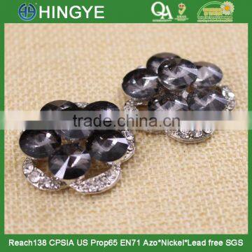 Hot Sale Large Size Grey Crystal Rhinestone Button 15777 photo-4