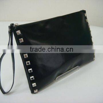 2015 Newest Fashion Leather Clutch Bag with Studs