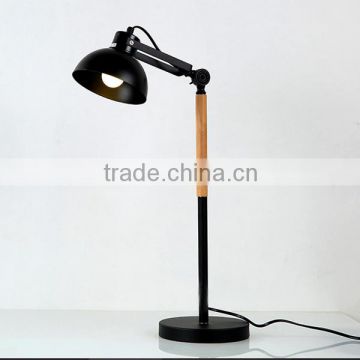 Modern Edison Wooden Table Lighting Rectangle Wooden Table lamp