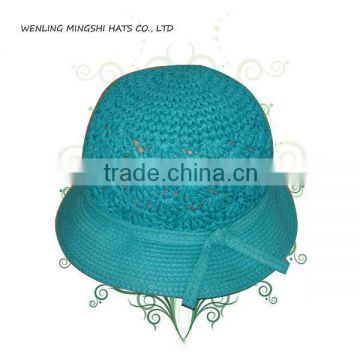 summer folding straw hatfor lady