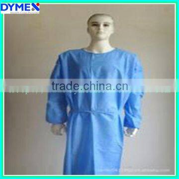 Disposable Nonwoven PP Yellow Isolation Gown Elastic Waist Surgeon Gown