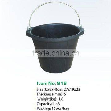 Recycled Rubber Bucket,flexible Rubber Pail With Steel Handle photo-4
