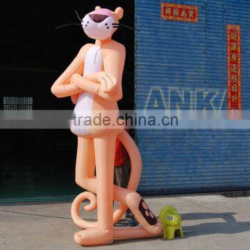 New Lifelike Standing Inflatable Pink Panther Cartoon Toy photo-3