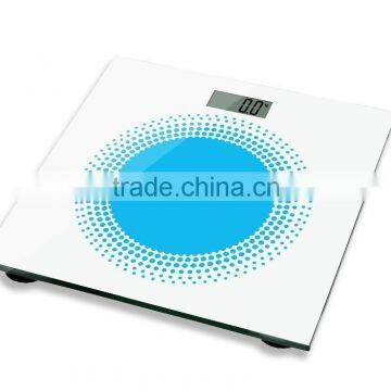 promotion gift personal scale with 280x280mm tempered glass scale