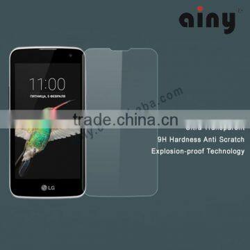 Ainy factory price newest tempered glass screen protector for LG K4 0.33mm