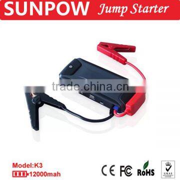 SUNPOW k3 emergency car jump starter muti-function car jump starter