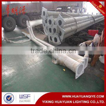 Conical/ Square/ Polygonal/ Octagonal steel outdoor and street lighting pole and lamp pole