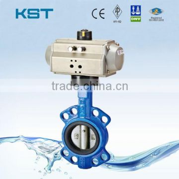 Wafer Butterfly Valve With Pneumatic Actuator