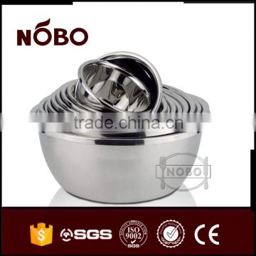 muti size 1.0mm stainless steel kitchen bowl